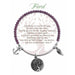 "Earth Angel : Friend Radiant Purple Stone Bracelet -"
