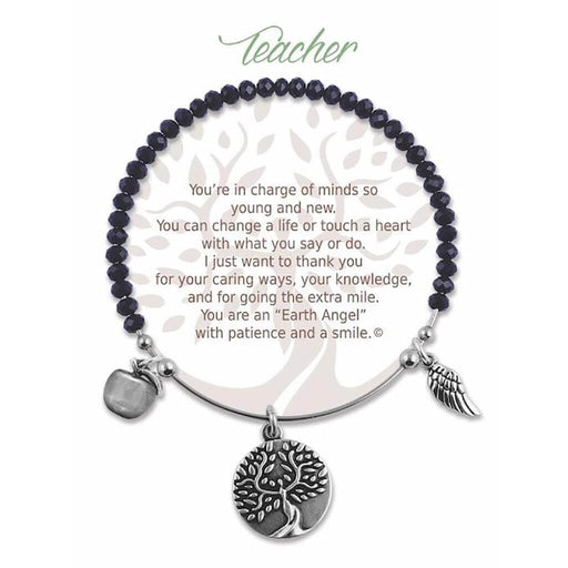 "Earth Angel : Grandma Radiant Black Stone Bracelet -"
