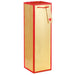 "Hallmark : 13\" Gold Stripes and Red Border Wine Bottle Gift Bag -"