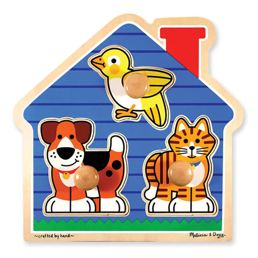 "Melissa & Doug : House Pets Jumbo Knob Puzzle - 3 Pieces -"