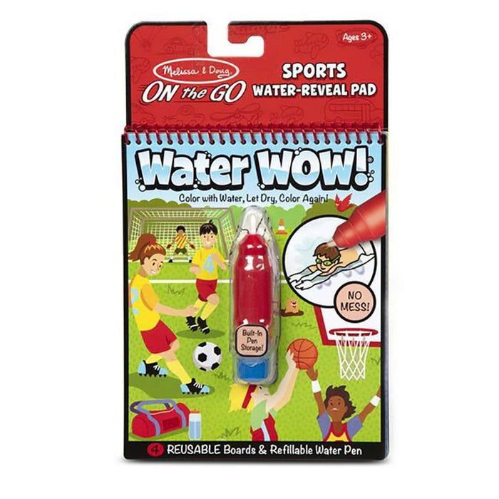 "Melissa & Doug : Water Wow! Sports Water - Reveal Pad - On the Go Travel Activity - Melissa & Doug : Water Wow! Sports Water - Reveal Pad - On the Go Travel Activity - Annies Hallmark and Gretchens Hallmark, Sister Stores"