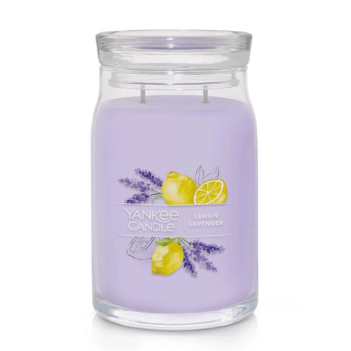 "Yankee Candle : Signature Large Jar Candle in Lemon Lavender -"