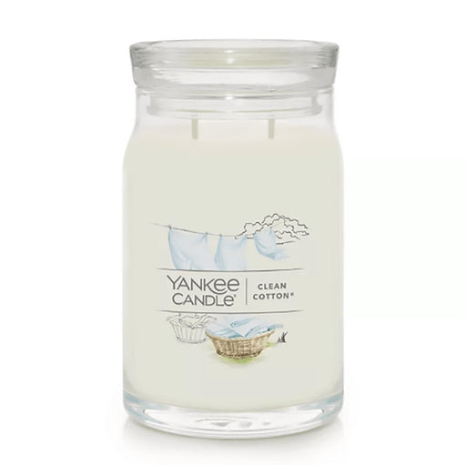 "Yankee Candle : Signature Large Jar Candle in Clean Cotton® -"