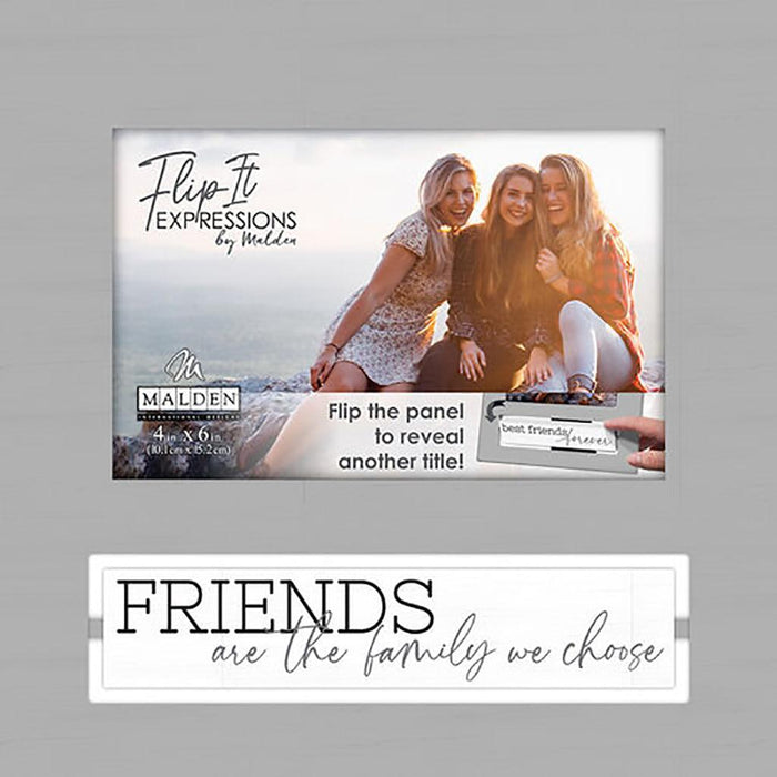 "Malden : 4x6 Friends are the Family Flip-It Frame -"