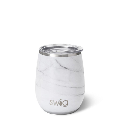 "Swig : Marble Stemless Wine Cup (14oz) -"