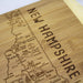 "A Slice of Life New Hampshire Serving and Cutting Board -"