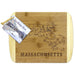 "A Slice of Life Massachusetts Serving and Cutting Board -"