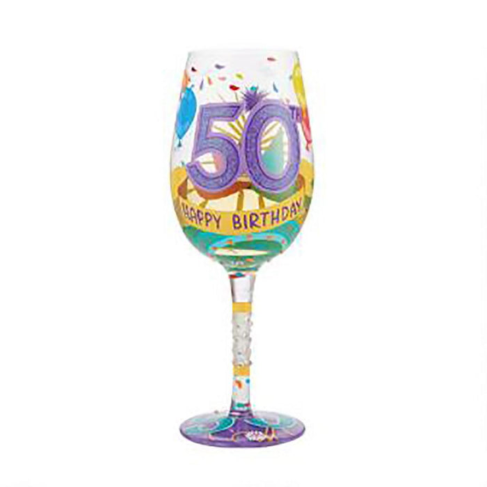 "Lolita : Wine Glass Happy 50th Birthday at Annie's Hallmark"