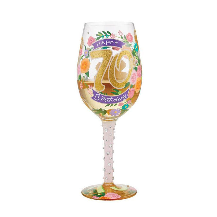 "Lolita : Wine Glass Happy 70th Birthday at Annie's Hallmark"