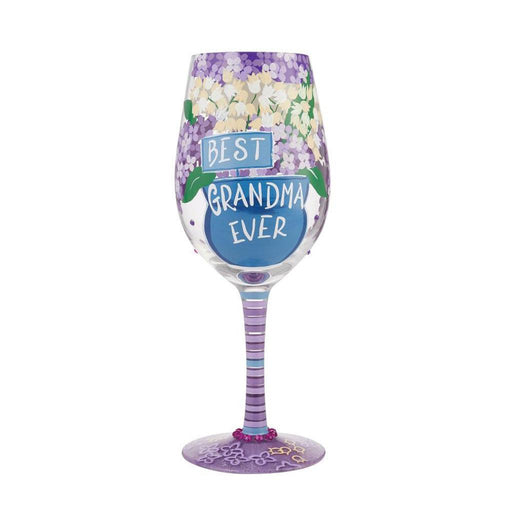 "Lolita : Wine Glass Best Grandma Ever -"