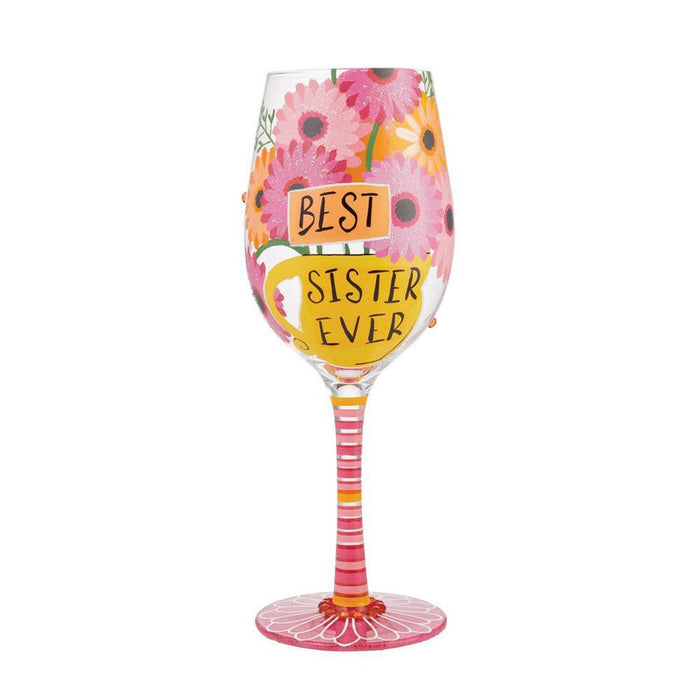 "Lolita : Wine Glass Best Sister Ever at Annie's Hallmark"