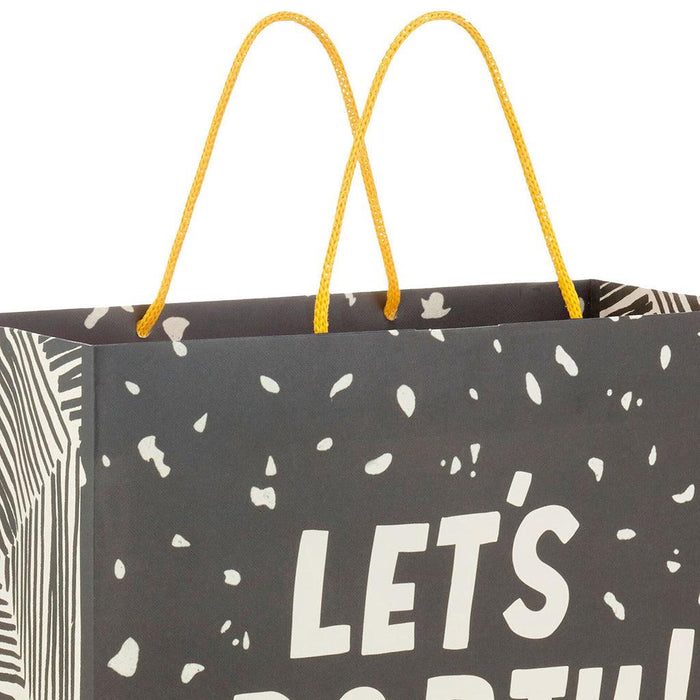 "Hallmark : 7.7\" Horizontal Let's Party Medium Gift Bag -"