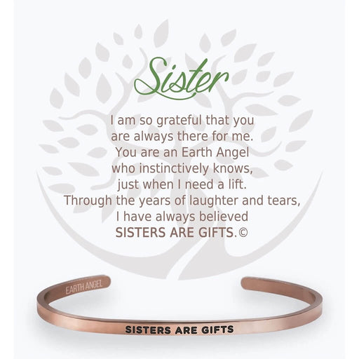 "Earth Angel : Sister Cuff Bracelet in Rose Gold -"
