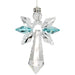 "Woodstock Chimes : Crystal Guardian Angel Suncatcher - Large, Blue Zircon -"