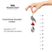 "Woodstock Chimes : Crystal Fantasy Suncatcher - Cardinal -"