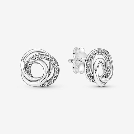 "PANDORA : Family Always Encircled Stud Earrings -"