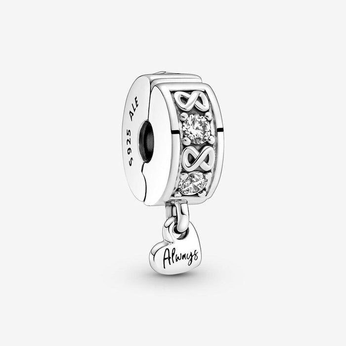 "PANDORA : Family Always Pavé Clip Charm -"