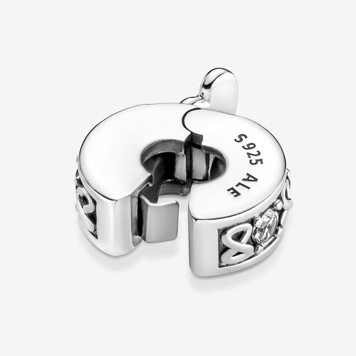 "PANDORA : Family Always Pavé Clip Charm -"