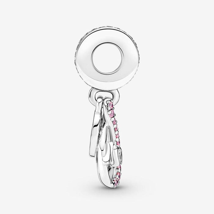 "PANDORA : Mom Infinity Pavé Double Dangle Charm -"