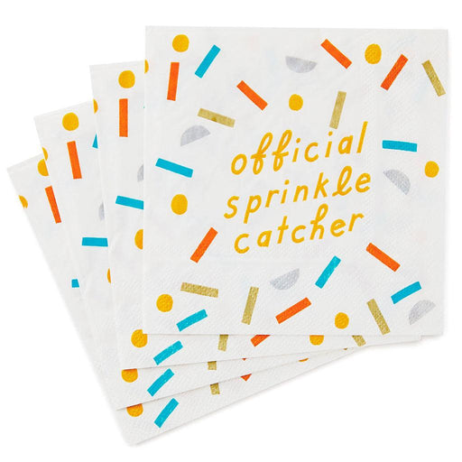 "Hallmark : Official Sprinkle Catcher Cocktail Napkins, Pack of 20 -"