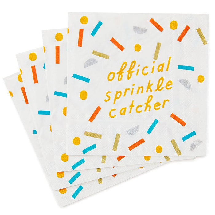 "Hallmark : Official Sprinkle Catcher Cocktail Napkins, Pack of 20 -"