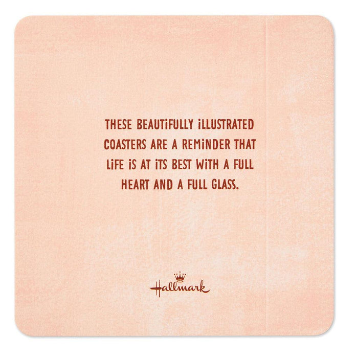 "Hallmark : Stop and Smell the Rosé: 20 Coasters Celebrating Friends (And Wine) Book -"