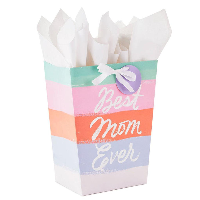 "Hallmark : 13\" Best Mom Ever Large Gift Bag With Tissue Paper -"