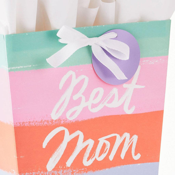 "Hallmark : 13\" Best Mom Ever Large Gift Bag With Tissue Paper -"