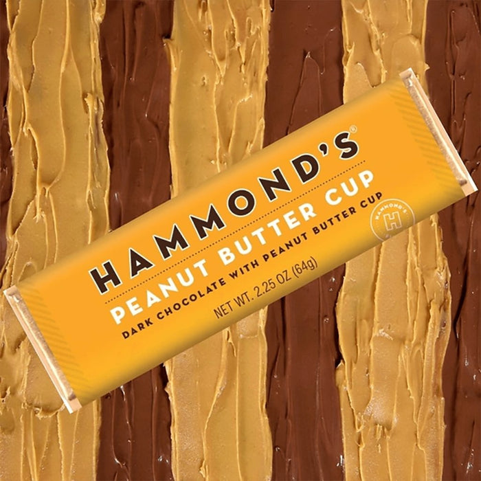 "Hammond's Candies : Peanut Butter Cup Dark Chocolate Candy Bars -"