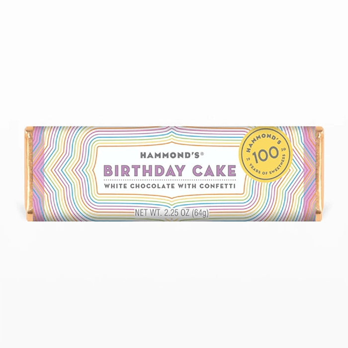 "Hammond's Candies : Birthday Cake White Chocolate Bars -"