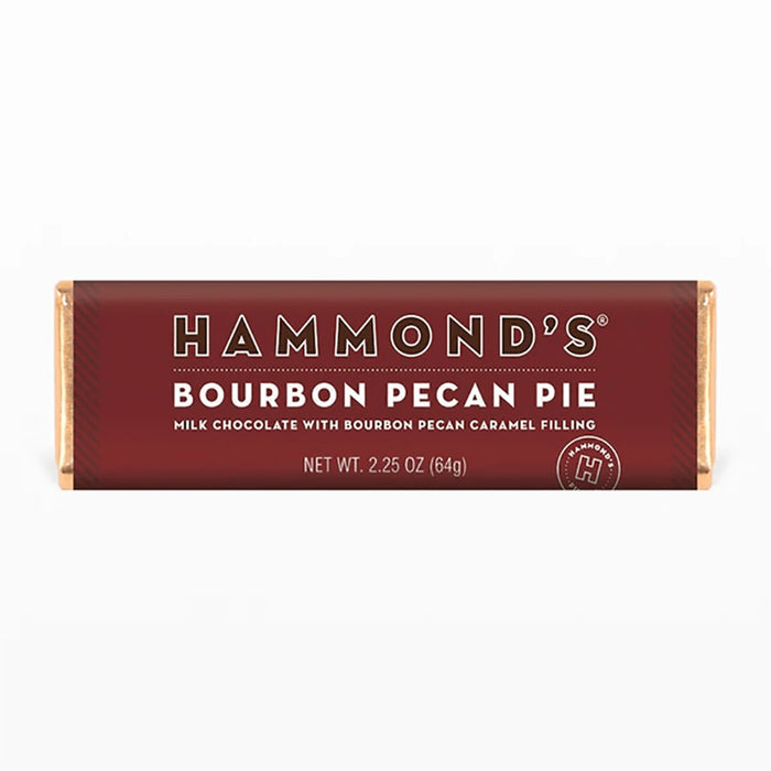 "Hammond's Candies : Bourbon Pecan Pie Milk Chocolate Candy Bars -"