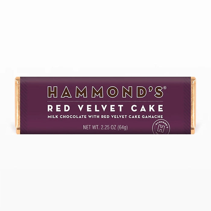 "Hammond's Candies : Red Velvet Cake Milk Chocolate Candy Bars -"