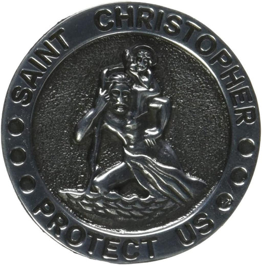 "Cathedral Art : Auto Visor Clip, St. Christopher -"