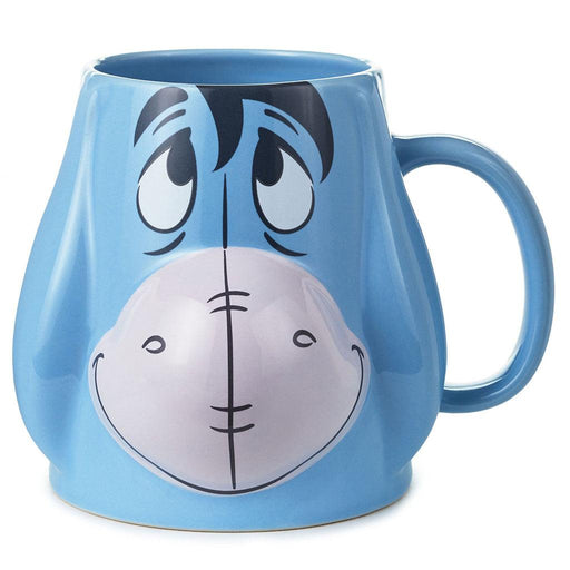 "Hallmark : Disney Winnie the Pooh Eeyore Sculpted Mug, 19 oz. -"