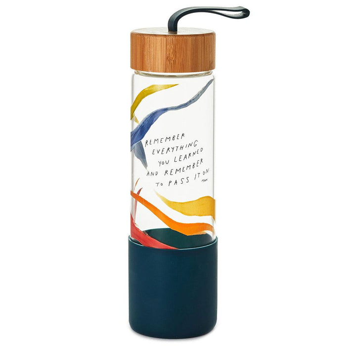 "Hallmark : Morgan Harper Nichols Remember Everything Glass Water Bottle, 22 oz. -"