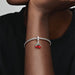 "PANDORA : Asymmetrical Cherry Fruit Dangle Charm -"