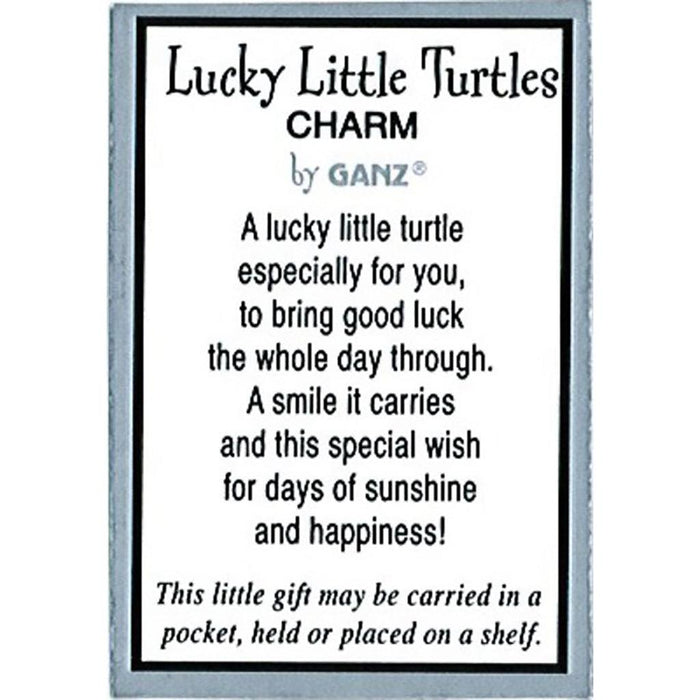 "Ganz : Lucky Little Turtles Charm -"