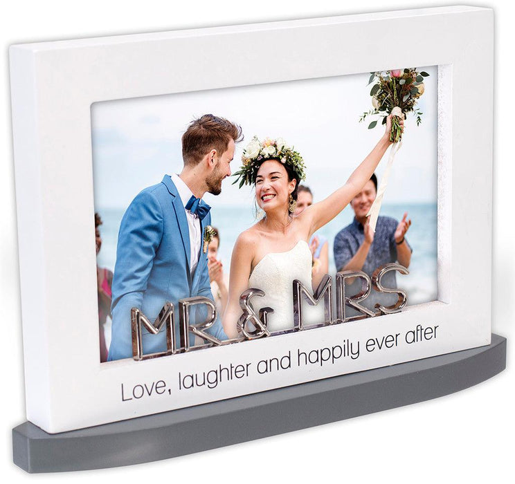 "Malden : 4x6 Mr. & Mrs. Modern Statement Frame -"