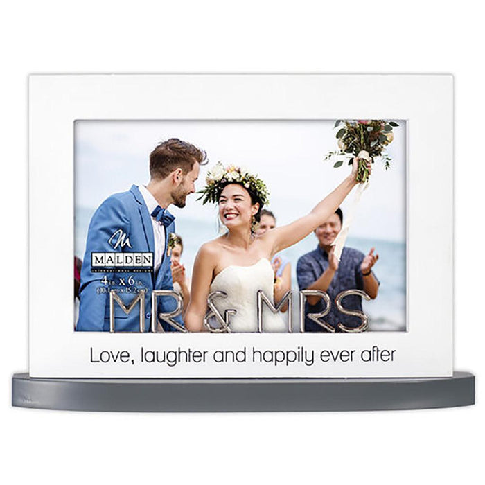 "Malden : 4x6 Mr. & Mrs. Modern Statement Frame -"