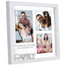"Malden : 3-Op Family Gray Square Frame -"