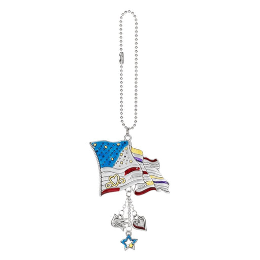 "Ganz : Color Car Charm - Americana Flag -"