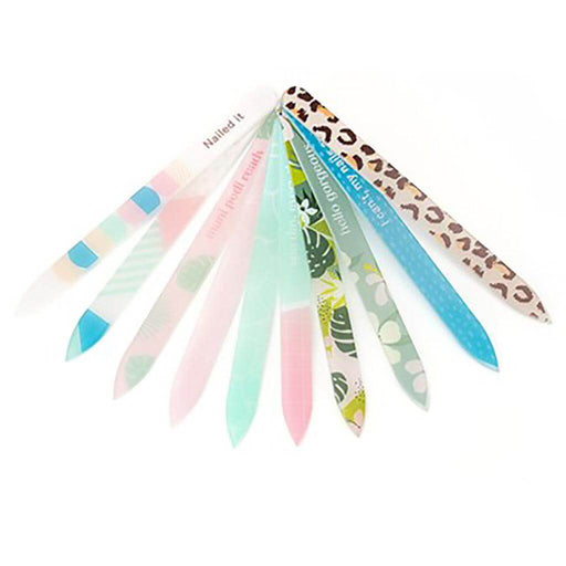"Lemon Lavender Glass Nail Files -"