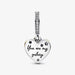 "PANDORA : Shooting Star Hearts Double Dangle Charm -"