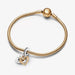 "PANDORA : Shooting Star Hearts Double Dangle Charm -"