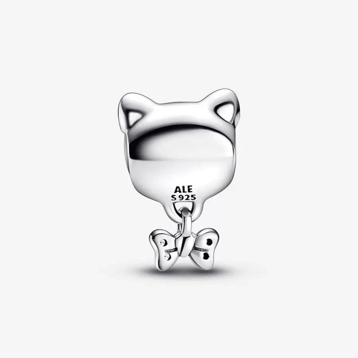 "PANDORA : Pet Cat & Bow Charm -"