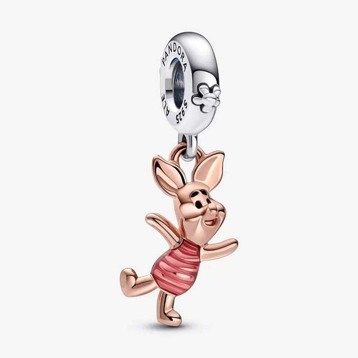 "PANDORA : Disney Winnie the Pooh Piglet Dangle Charm -"