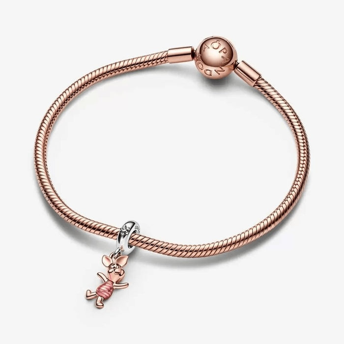 "PANDORA : Disney Winnie the Pooh Piglet Dangle Charm -"