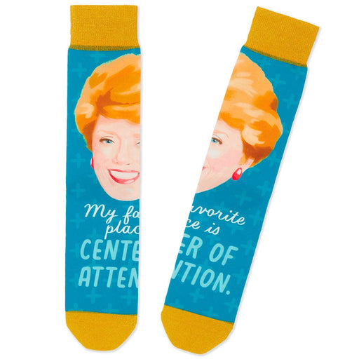 "Hallmark : Blanche The Golden Girls Center of Attention Novelty Crew Socks -"