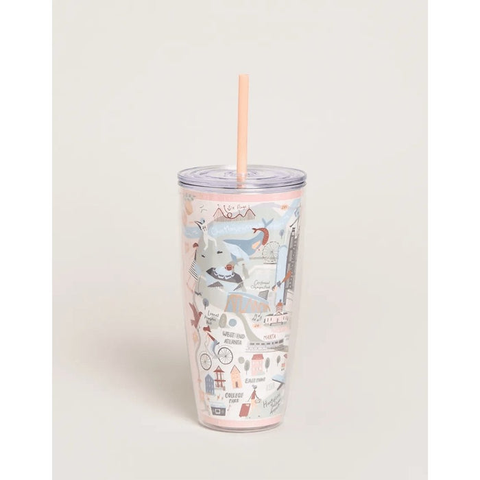 "Spartina 449 : Clear Drink Tumbler 24 oz. Atlanta -"