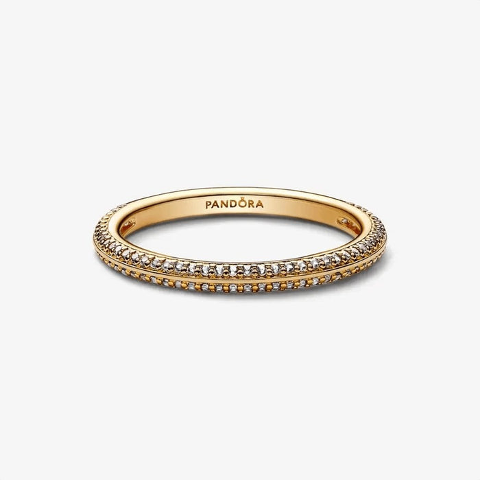 "PANDORA : Pandora ME Pavé Ring - Gold Plated -"
